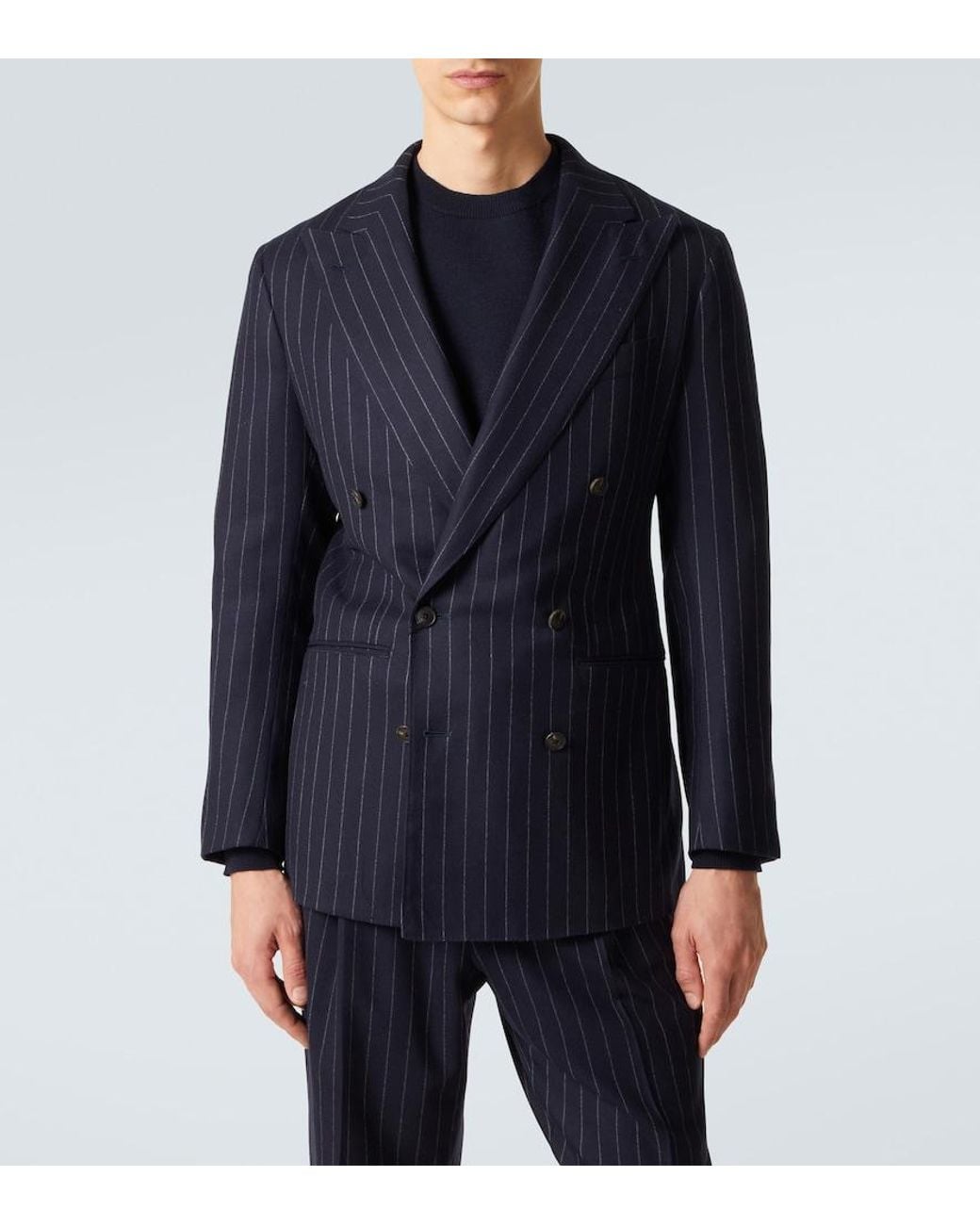 Saman Amel Blazer Aus Wolle in Blue für Herren