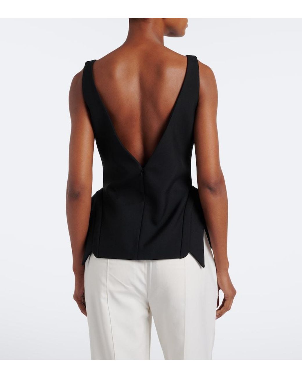 Rohe Black Wool-Blend Top