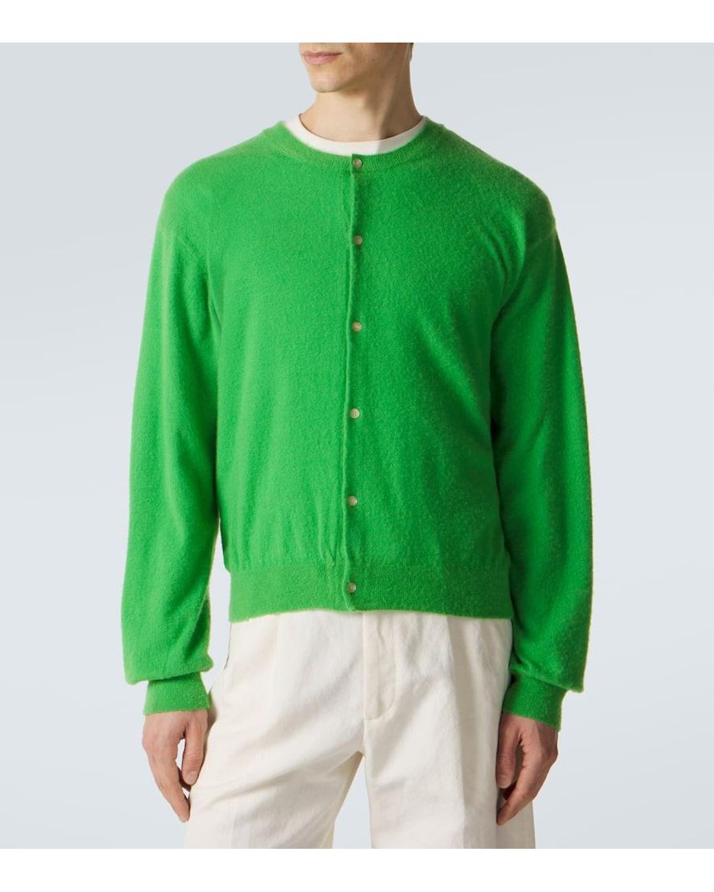 Cardigan di Auralee in Green da Uomo