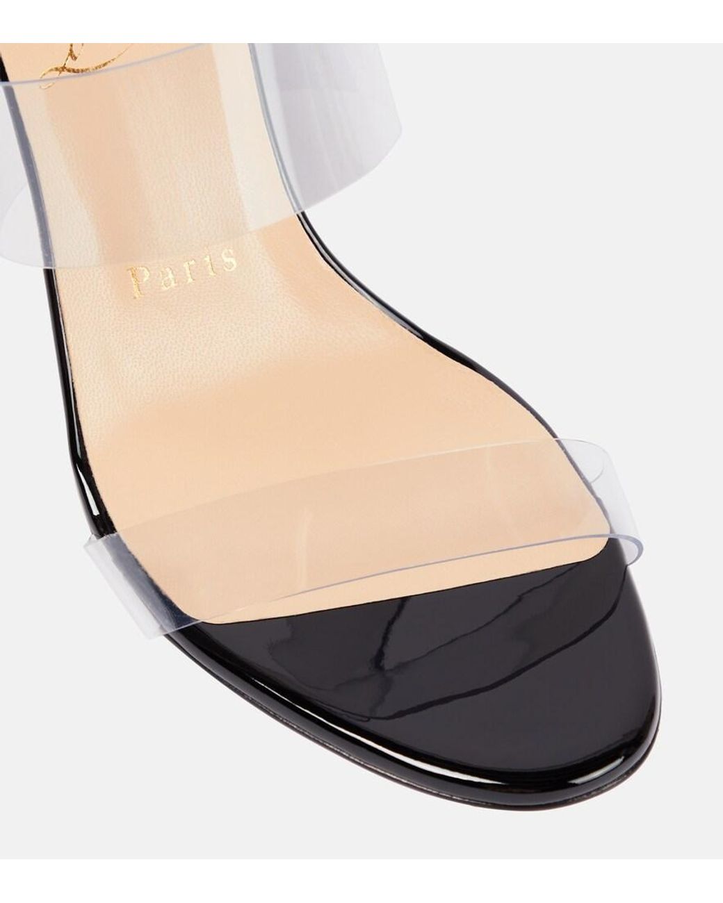 Christian Louboutin Natural Just Nothing Pvc Sandals