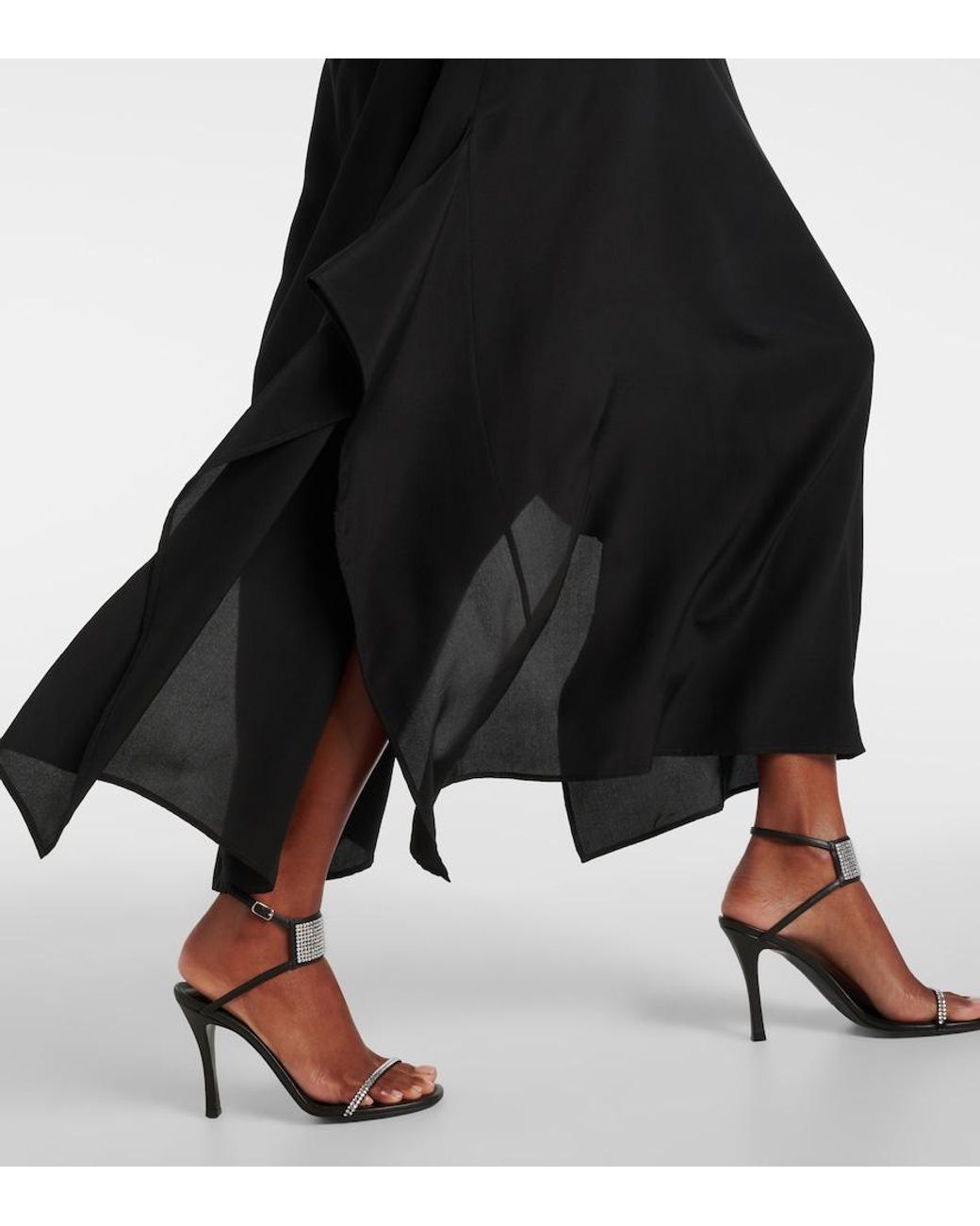 Stella McCartney Black Silk Maxi Dress