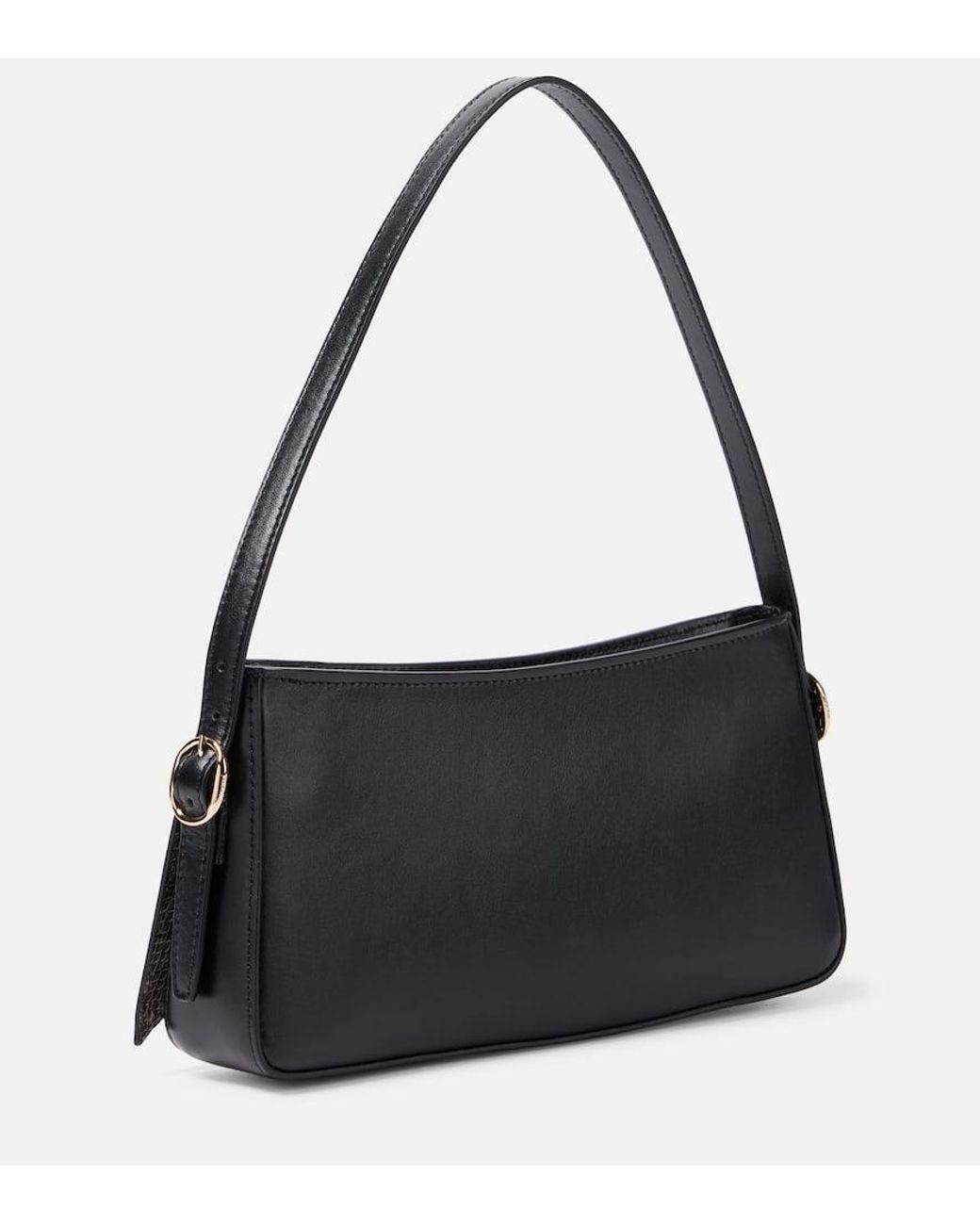 Coperni Belt Snake-Effect Leather Shoulder Bag in Black | Lyst