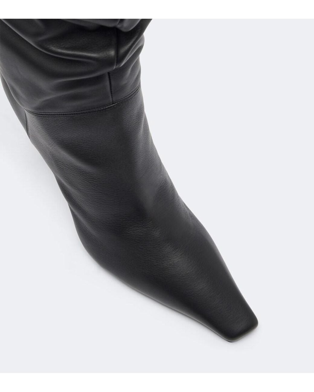 AMINA MUADDI Black Jamie Leather Knee-High Boots