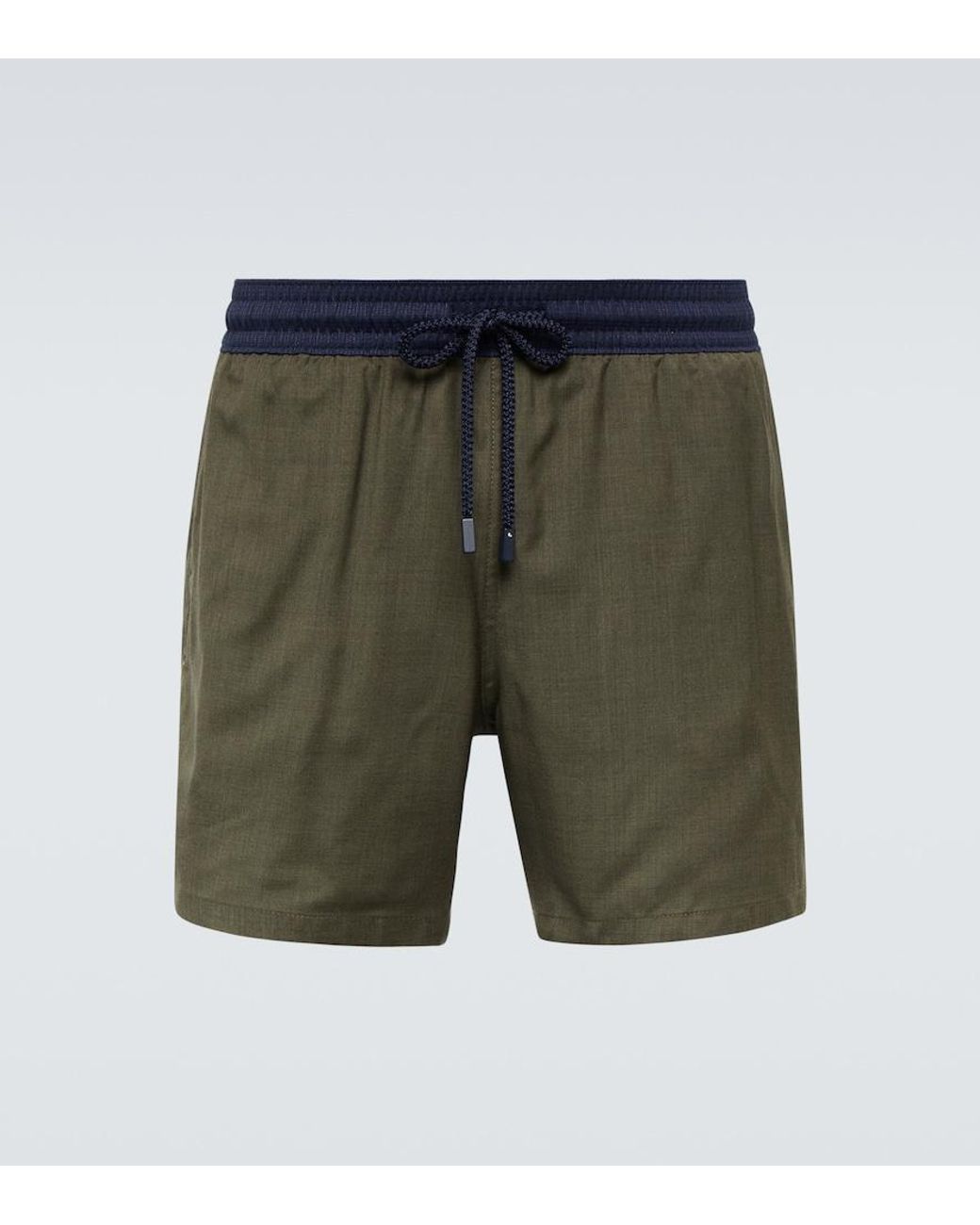 Vilebrequin Green X Woolmark Company Mangus Swim Trunks for men