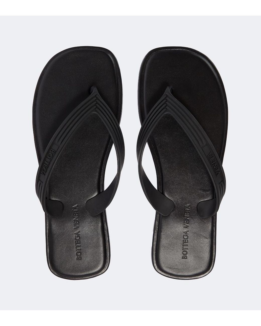 Bottega Veneta Blue Sampieri Thong Sandals for men