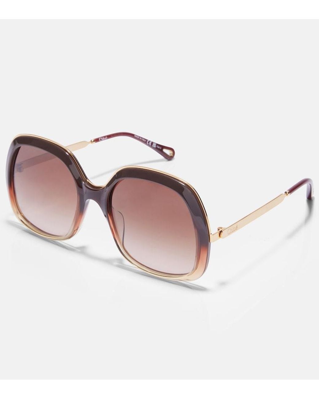 Chloé Brown Leia Square Sunglasses