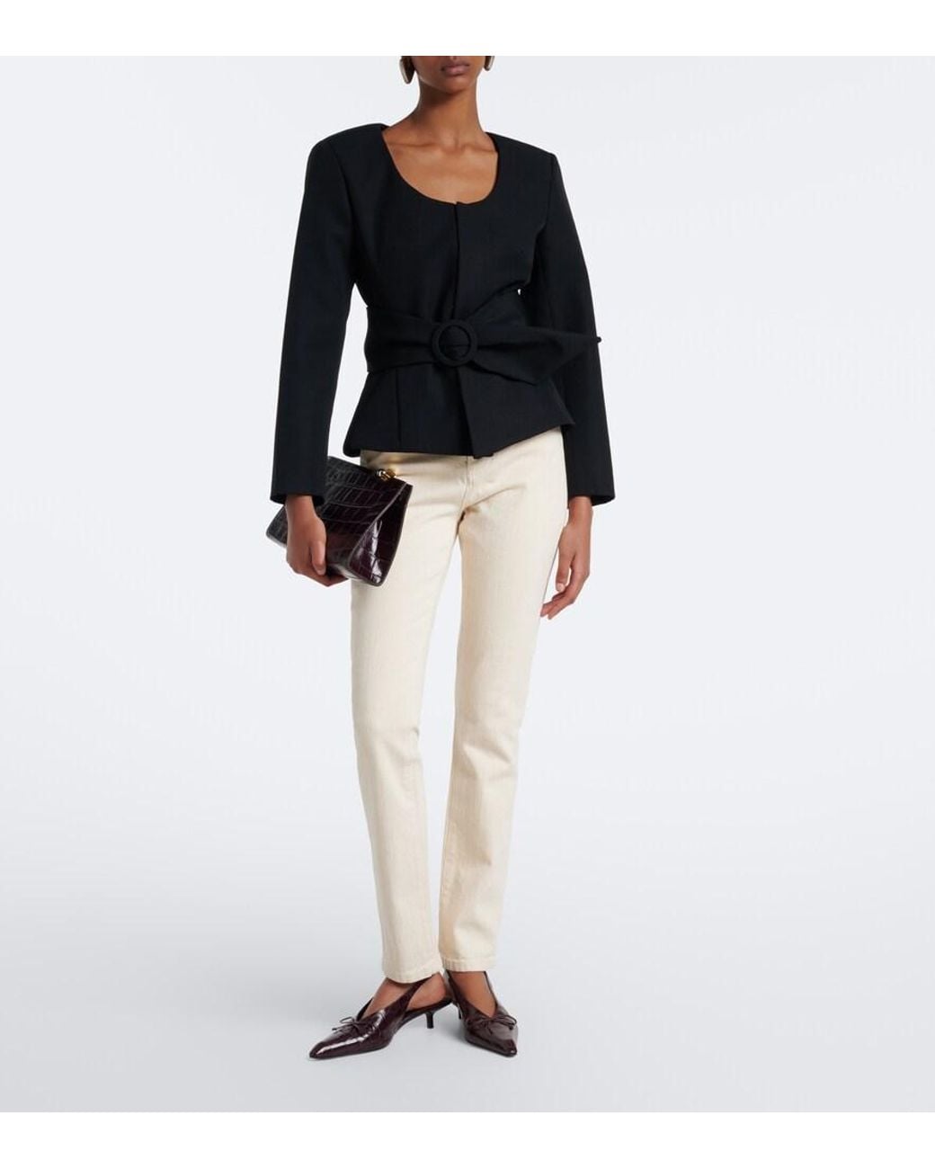 Jacquemus Natural Palma De-Nimes Skinny Jeans