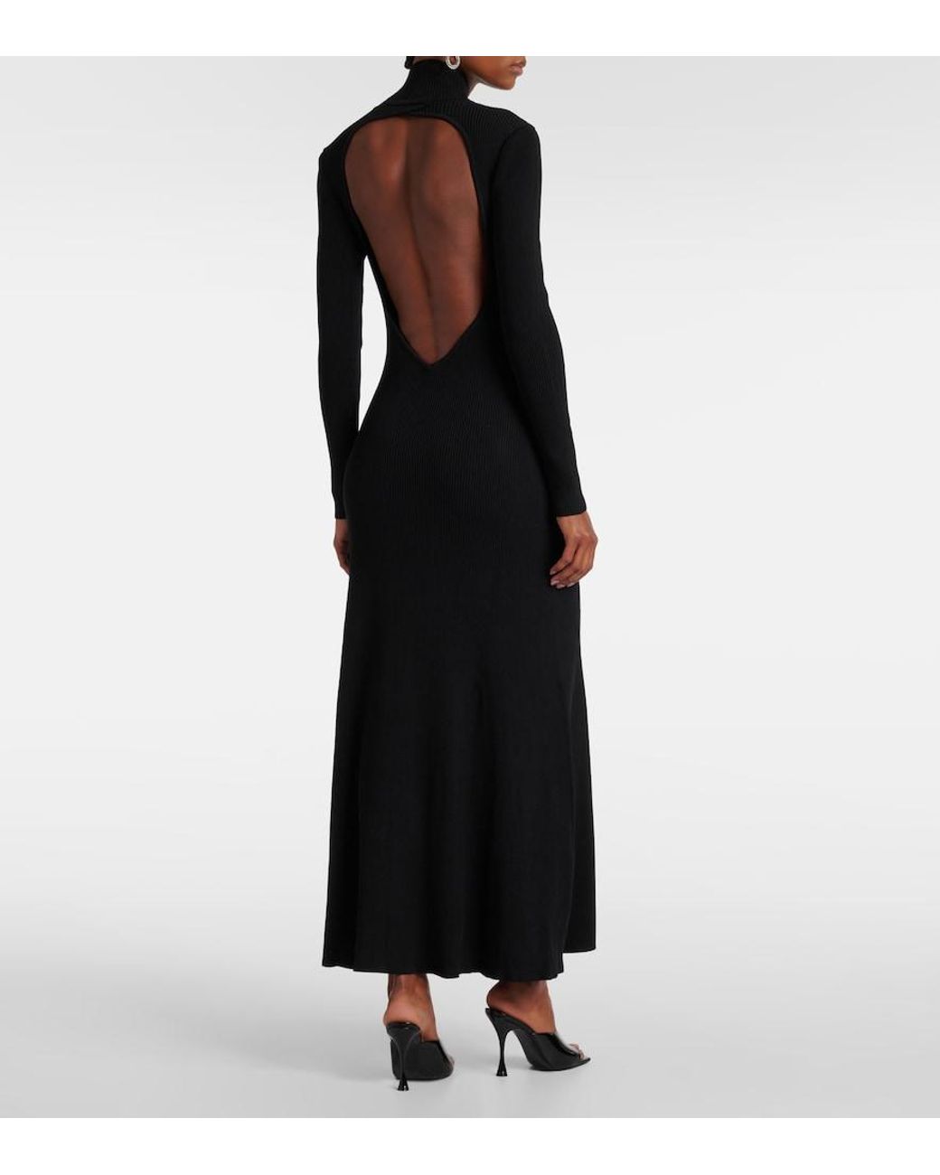 Staud Black Obsidian Maxi Dress