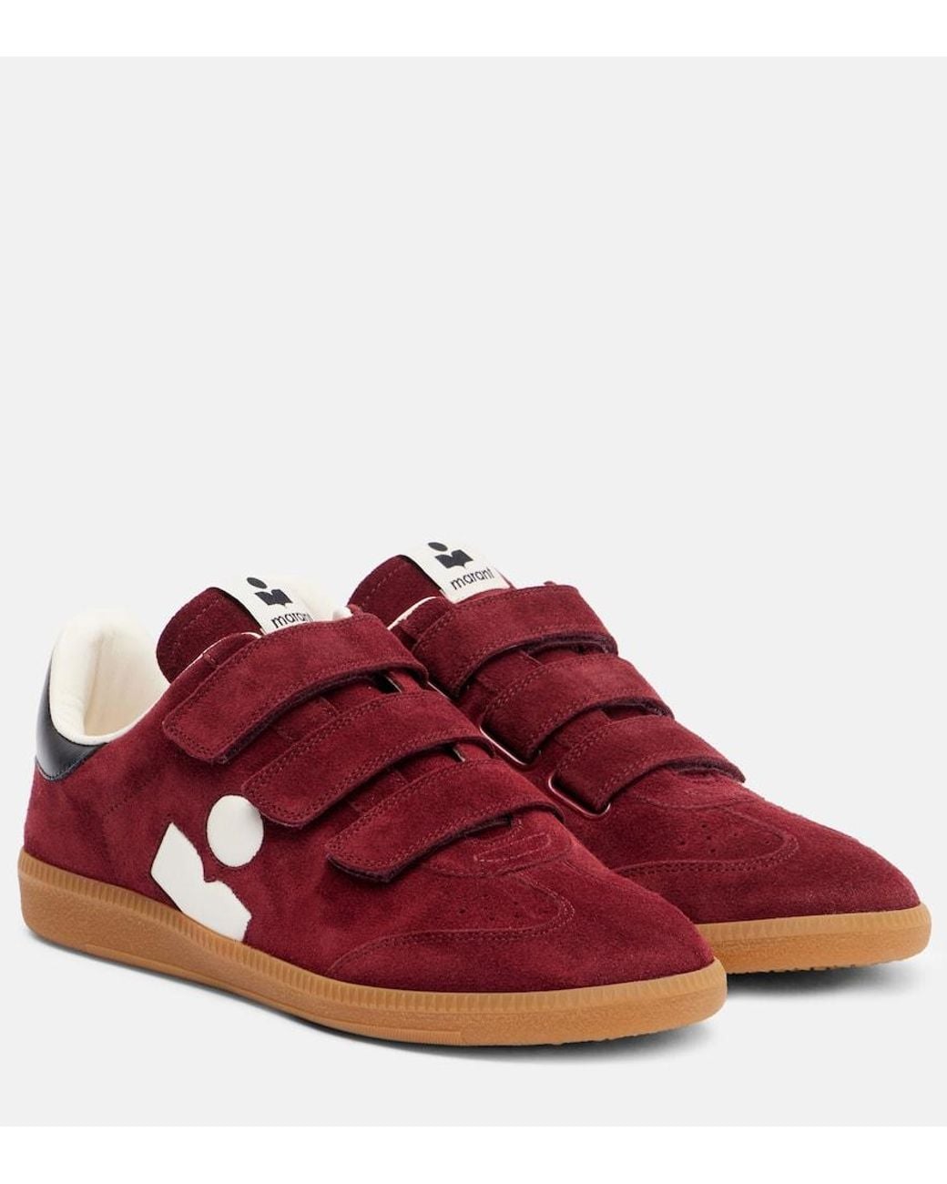 Isabel Marant Red Beth Suede Sneakers