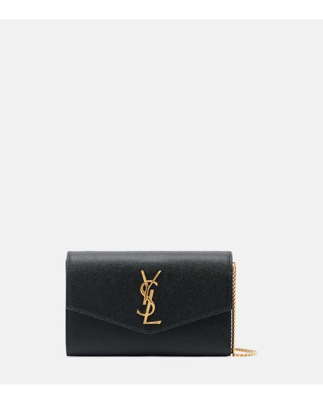 Saint Laurent Black Uptown Leather Cross-body Bag