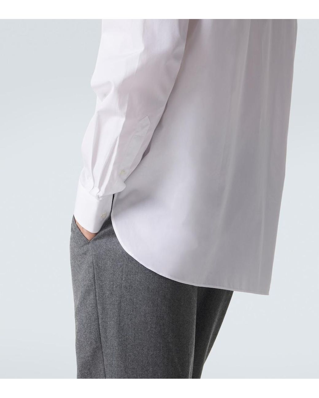 Ralph Lauren White Cotton Shirt for men