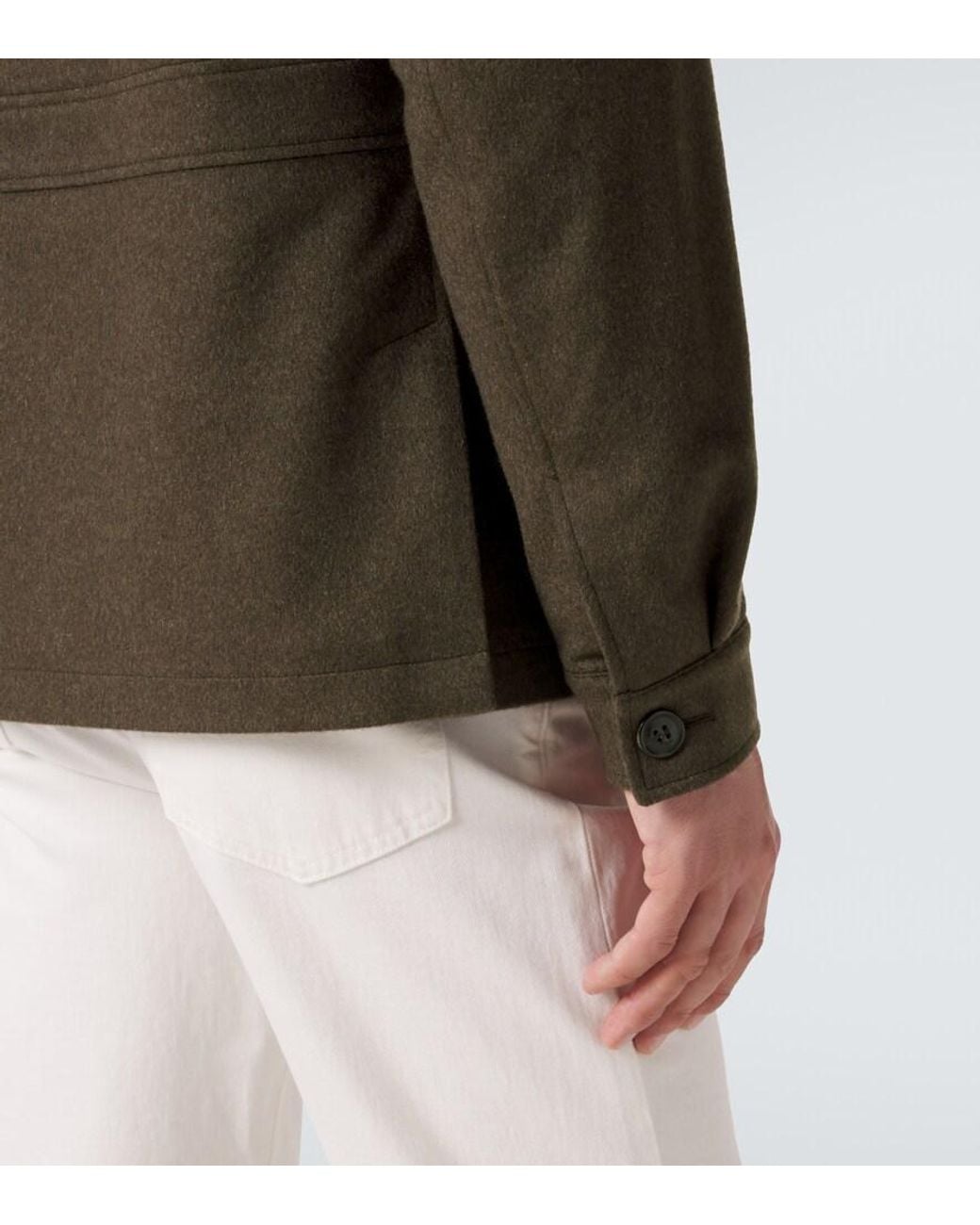 Zegna Green Falcon Cashmere Jacket for men