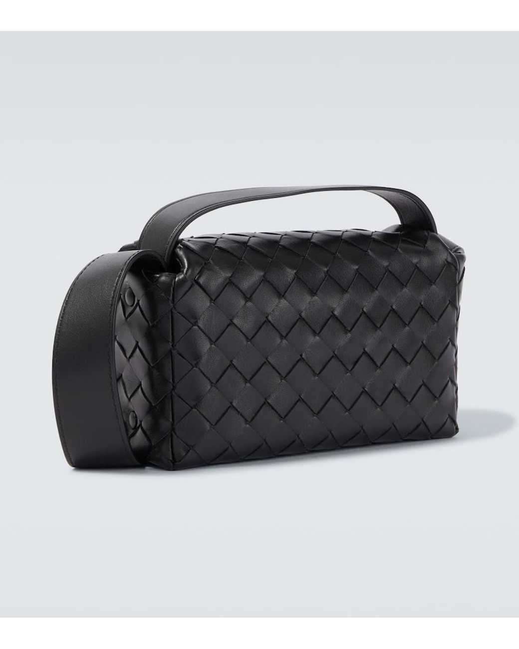 Bottega Veneta Schultertasche Mini Aus Leder in Black für Herren