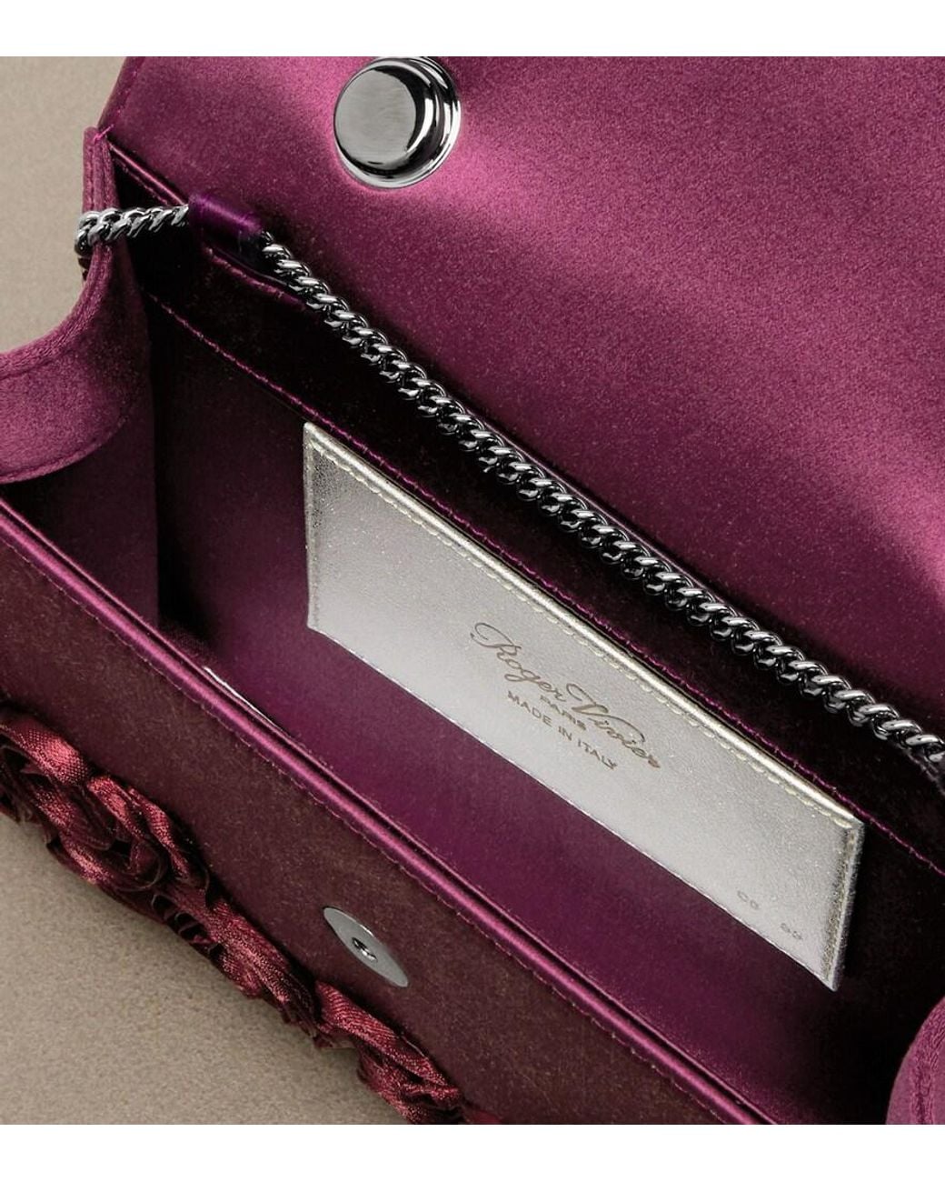 Roger Vivier Red Jewel Efflorescence Mini Top-Handle Bag