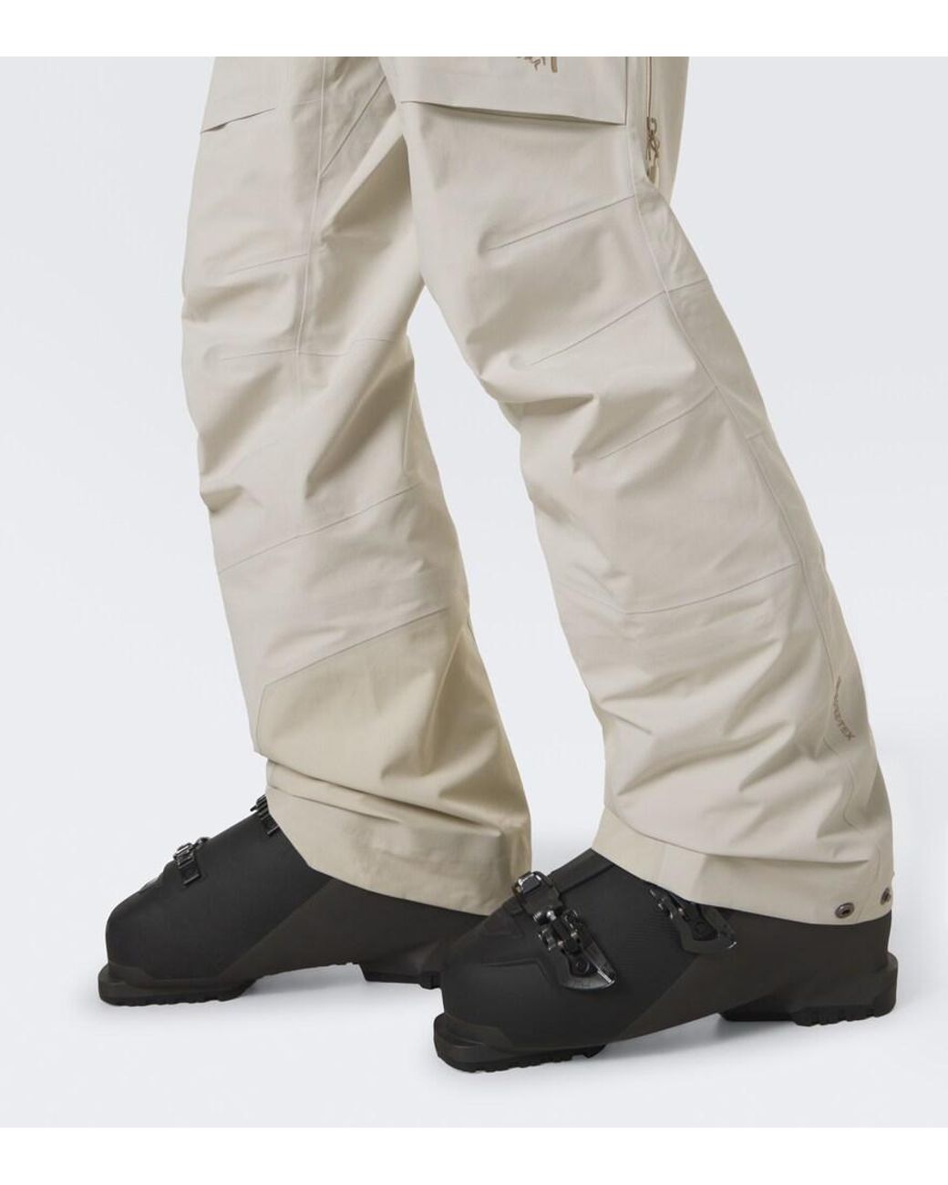 Norrona White More Gore-Tex Ski Salopettes for men
