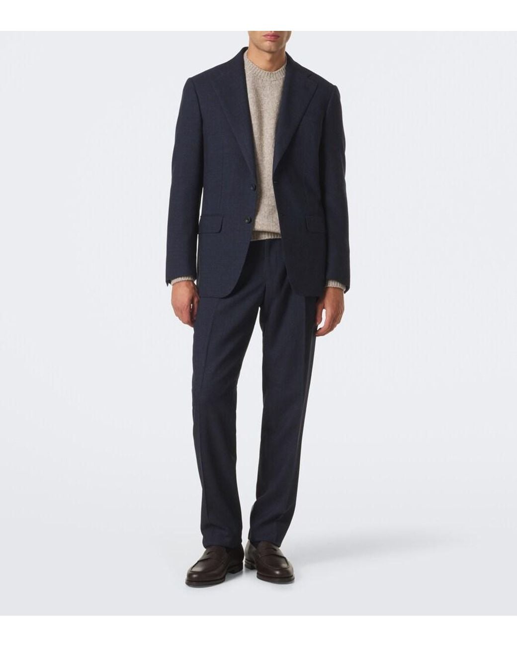 Thom Sweeney Brown Wool And Yak-Blend Sweater for men