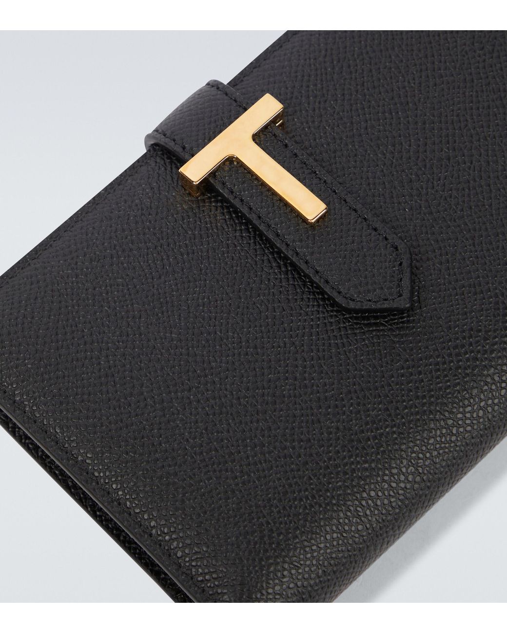 Tom Ford T Strap Leather Wallet in Black for Men | Lyst