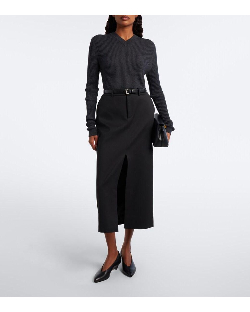 Lisa Yang Blue Marguerite Cotton And Cashmere Sweater