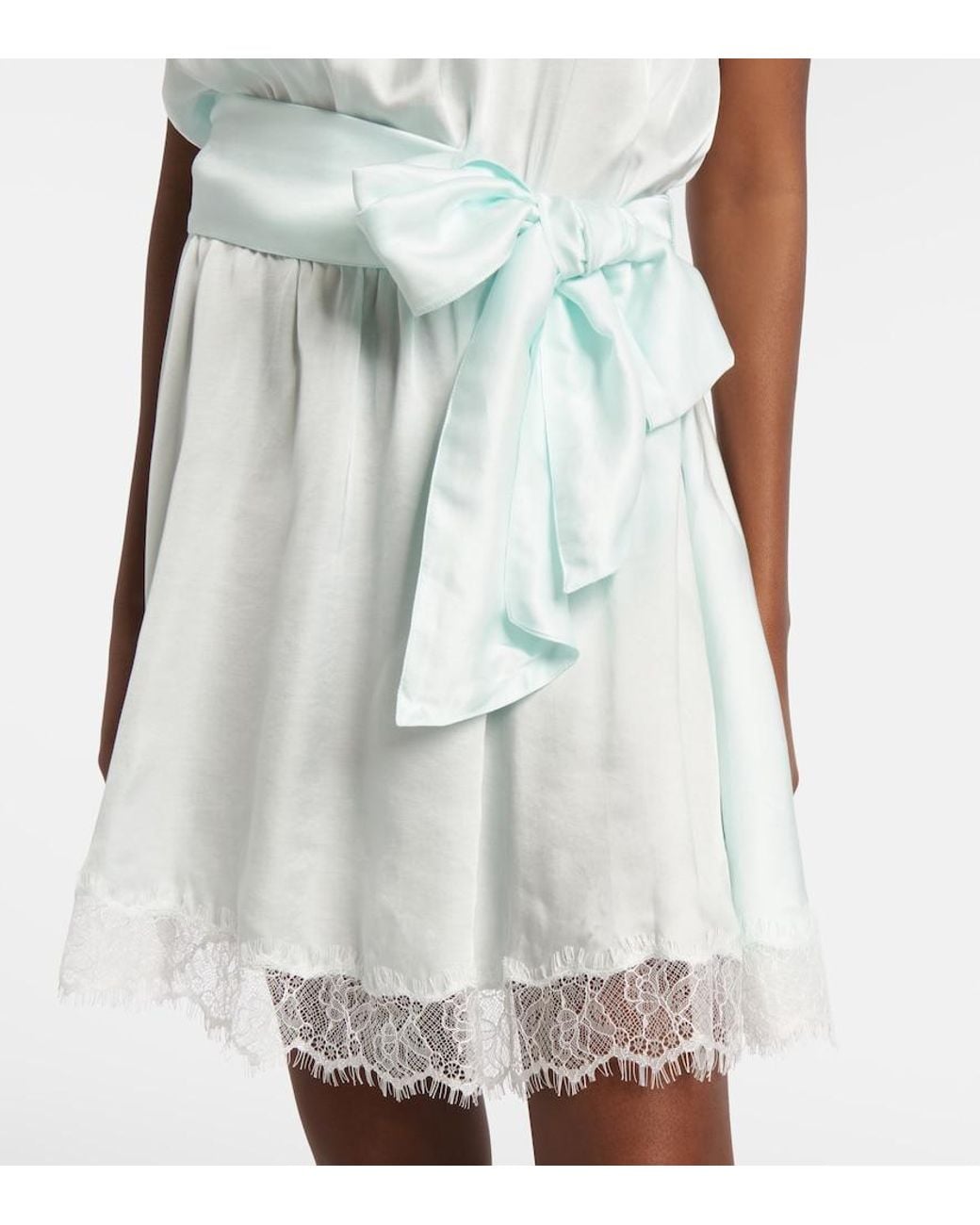 Poupette White Bianca Halterneck Minidress