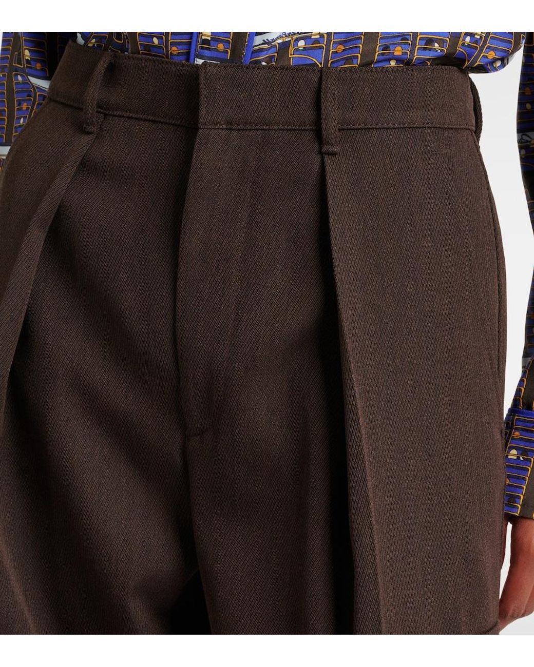 Burberry Brown Wool Cargo Pants