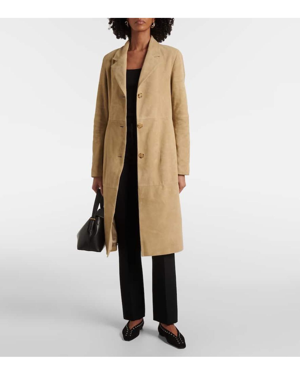 Totême  Natural Suede Cinched Coat