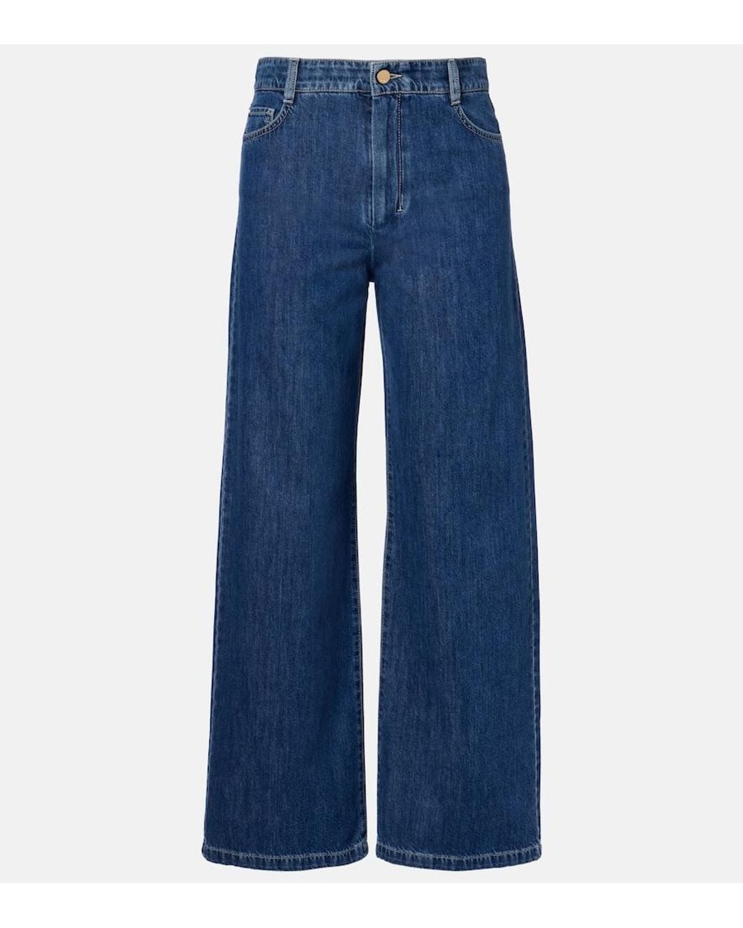 Max Mara Blue Zeus Wide-Leg Jeans