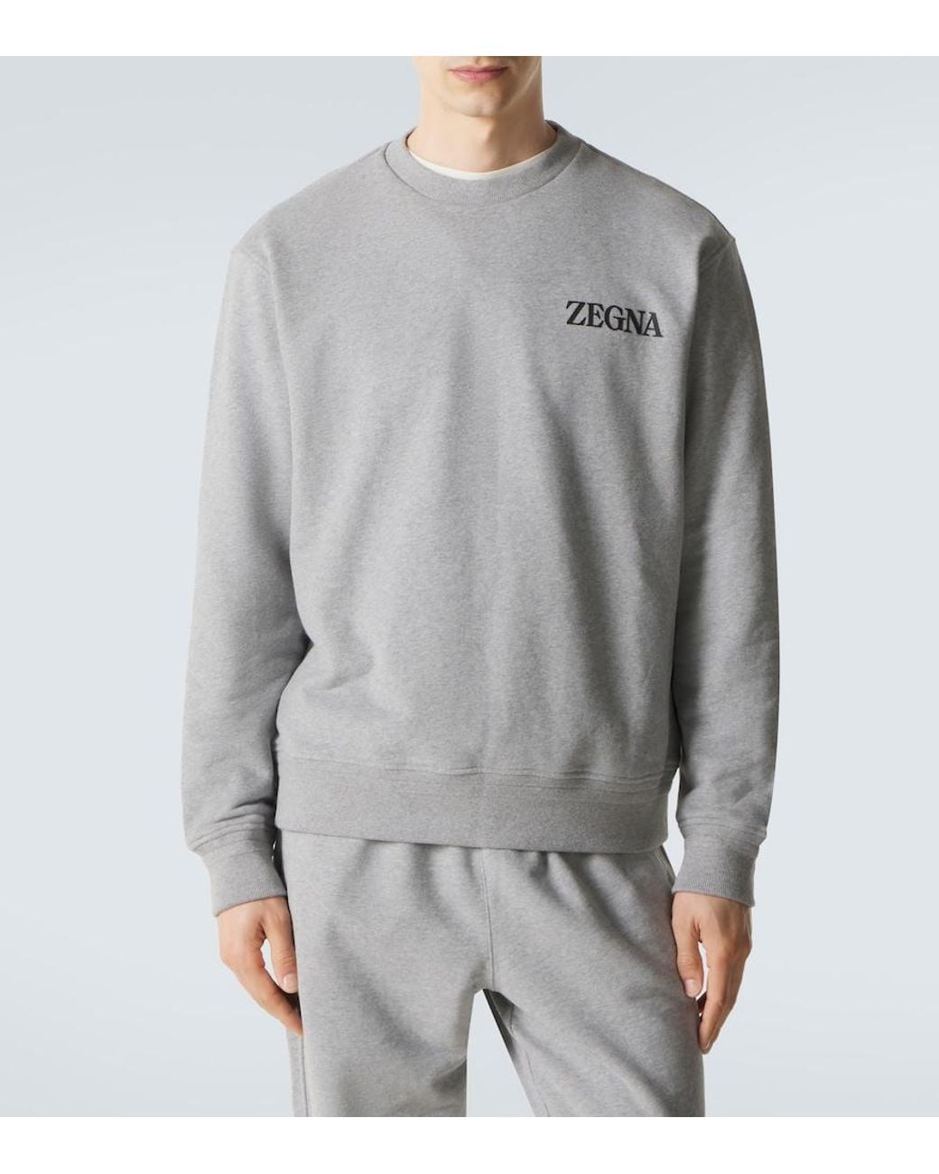 Zegna Gray #usetheexisting Cotton Sweatshirt for men