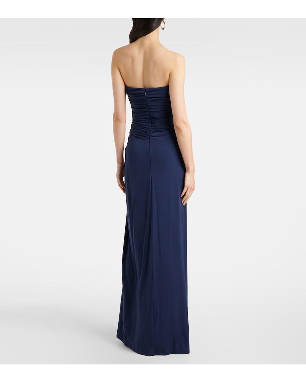 Jonathan Simkhai Blue Korsett-Abendkleid Emma