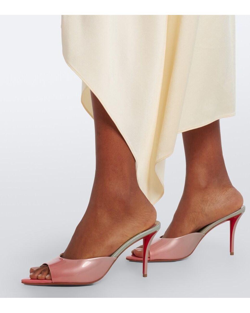 Christian Louboutin Pink Miss Z Leather Sandals
