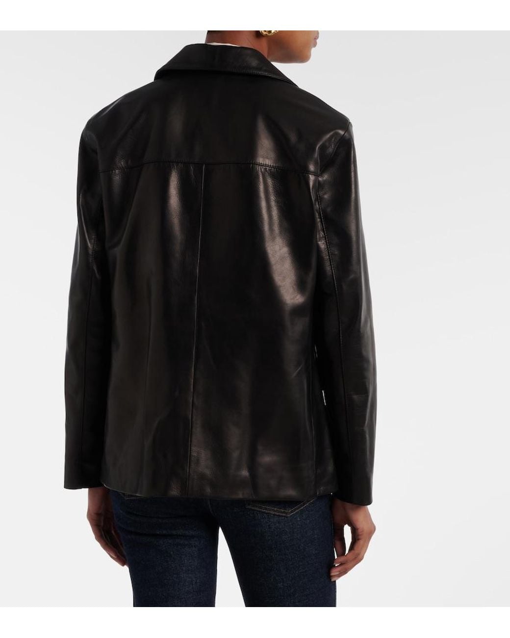 Nili Lotan Black Tristan Leather Jacket
