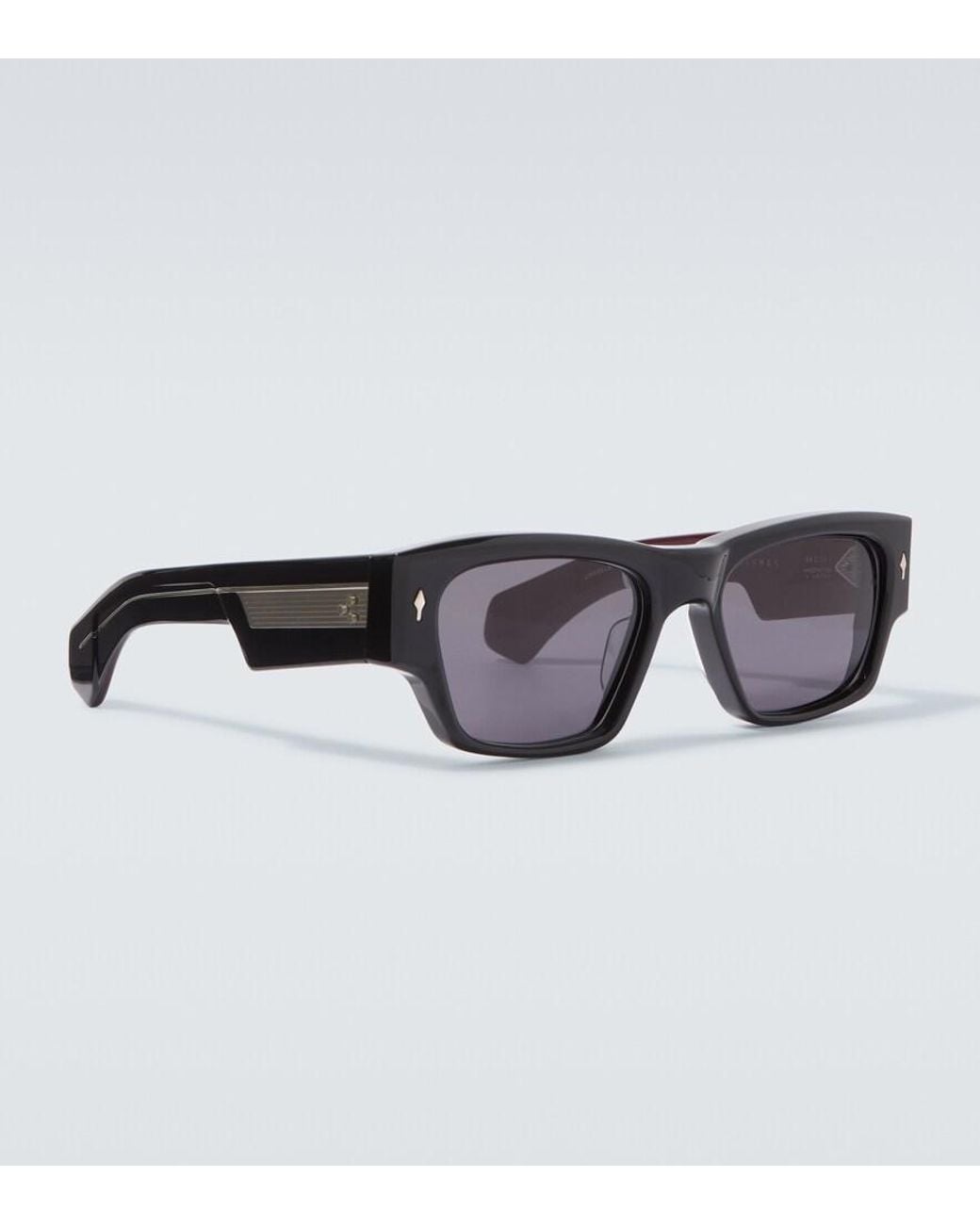 Jacques Marie Mage Brown Zimmerman Rectangular Sunglasses for men