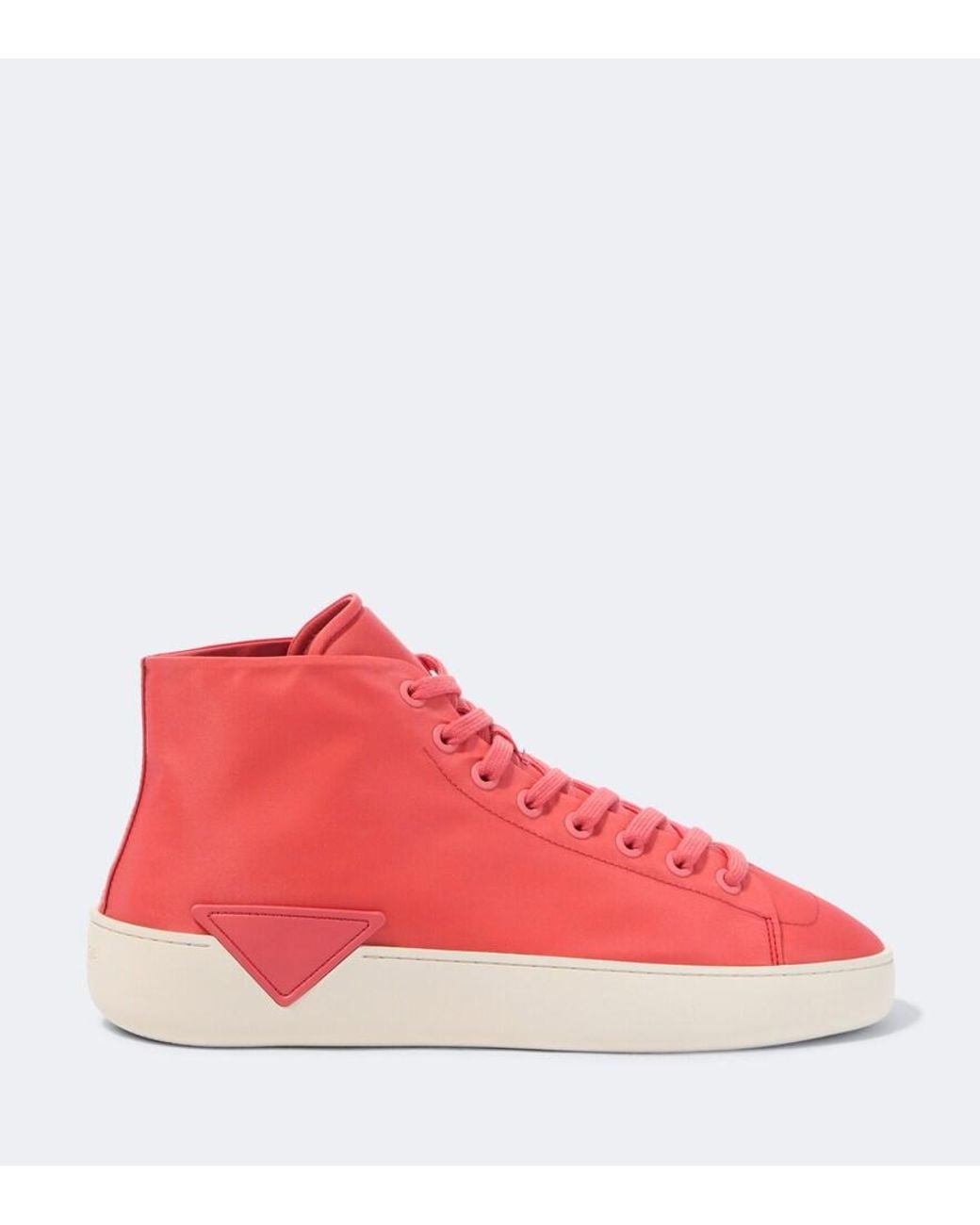 Prada Pink Re-Nylon High-Top Sneakers for men