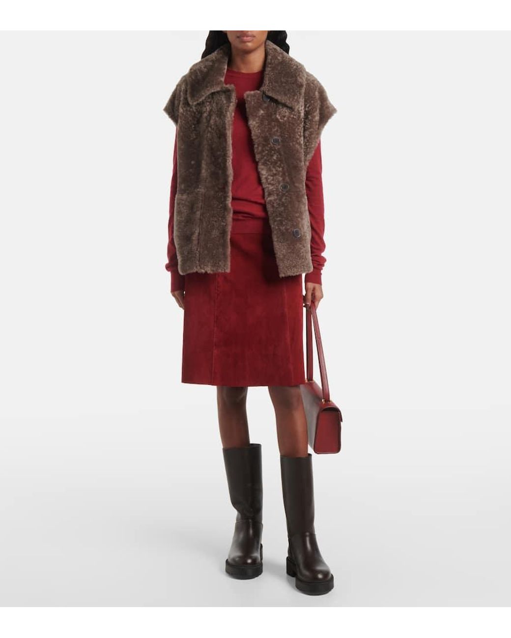 Joseph Red Pullover Cashair Aus Kaschmir