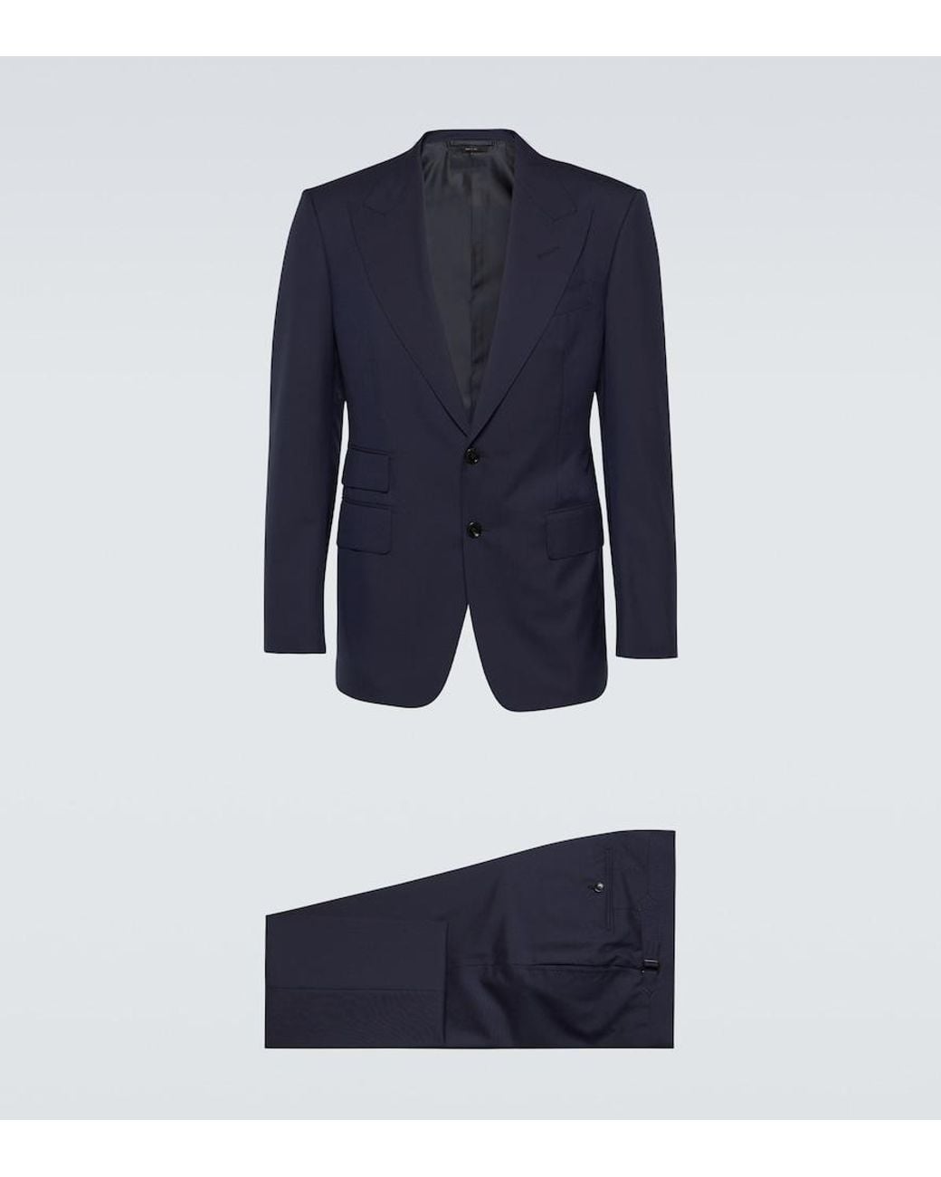 Tom Ford Blue Shelton Wool Suit for men