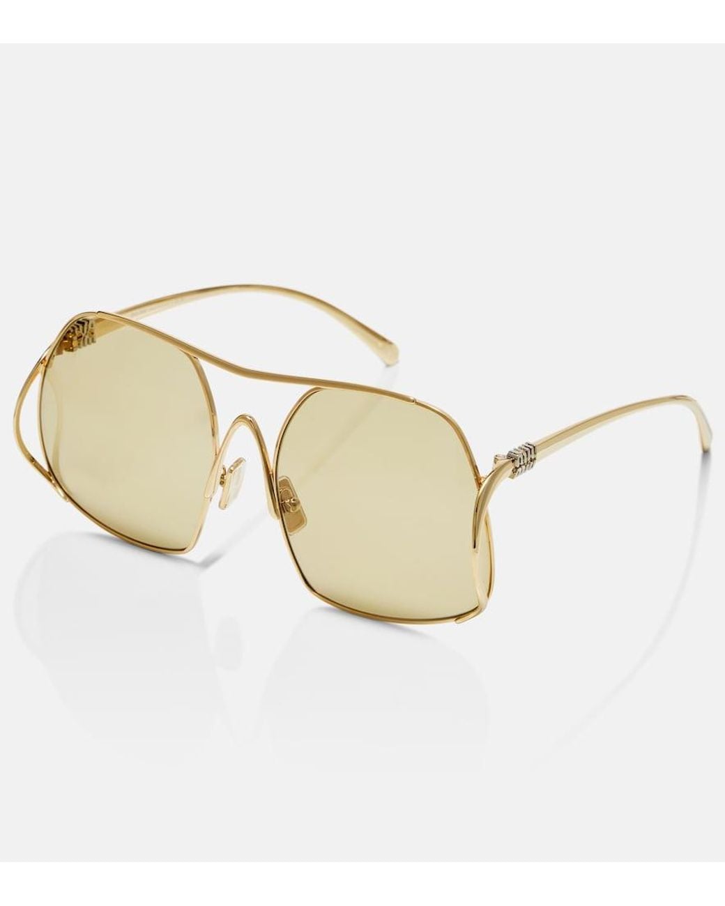 Miu Miu Natural Miu Ombre Square Sunglasses