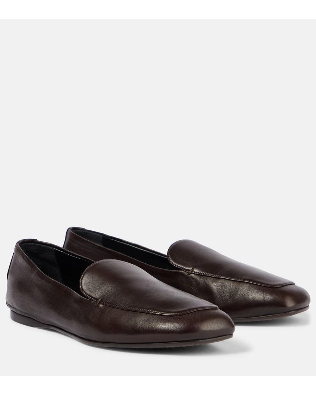 【送料&関税込】Khaite monroe Black Leather Loafers Monroe Loafer in Black – KHAITE