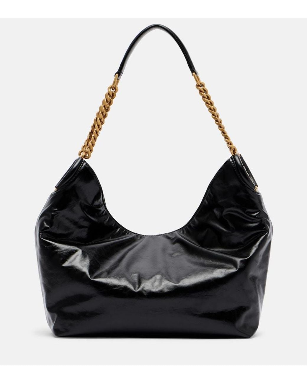 Saint Laurent Black Hortense Leather Shoulder Bag