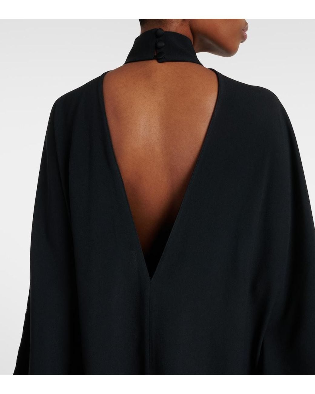 Taller Marmo Black Ooo Crepe Cady Kaftan