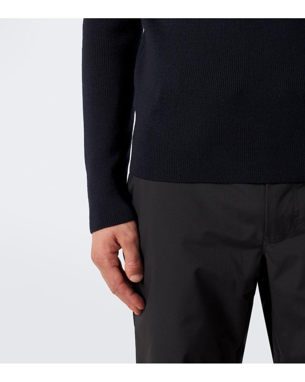 Fusalp Blue Wengen Iv Wool Half-Zip Sweater for men