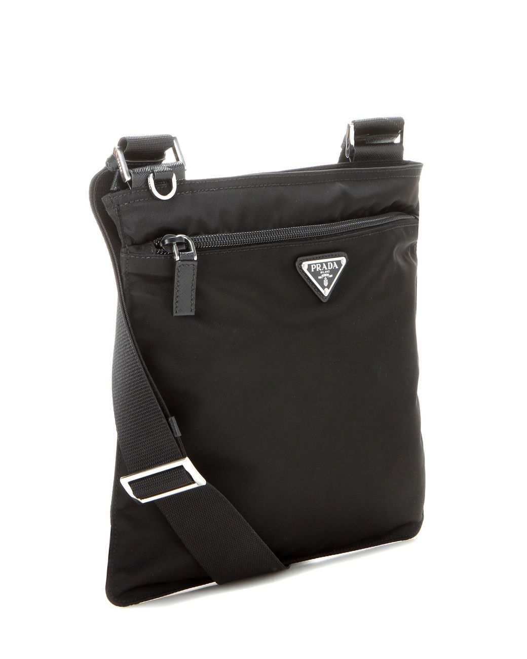 Prada Nylon Crossbody Bag in Black | Lyst