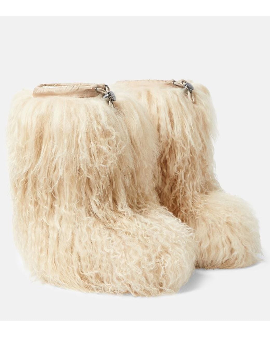 Bogner Natural Les Arcs Shearling Snow Boots