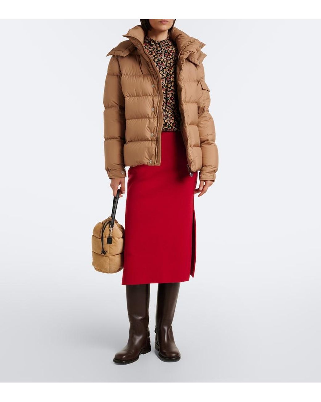 Moncler Brown Maya 70 Hooded Down Jacket