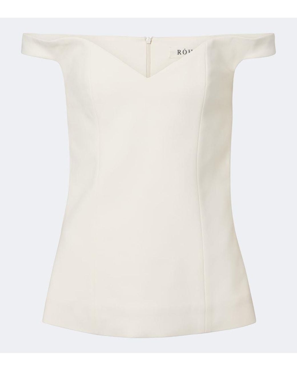Rohe White Off-Shoulder Top