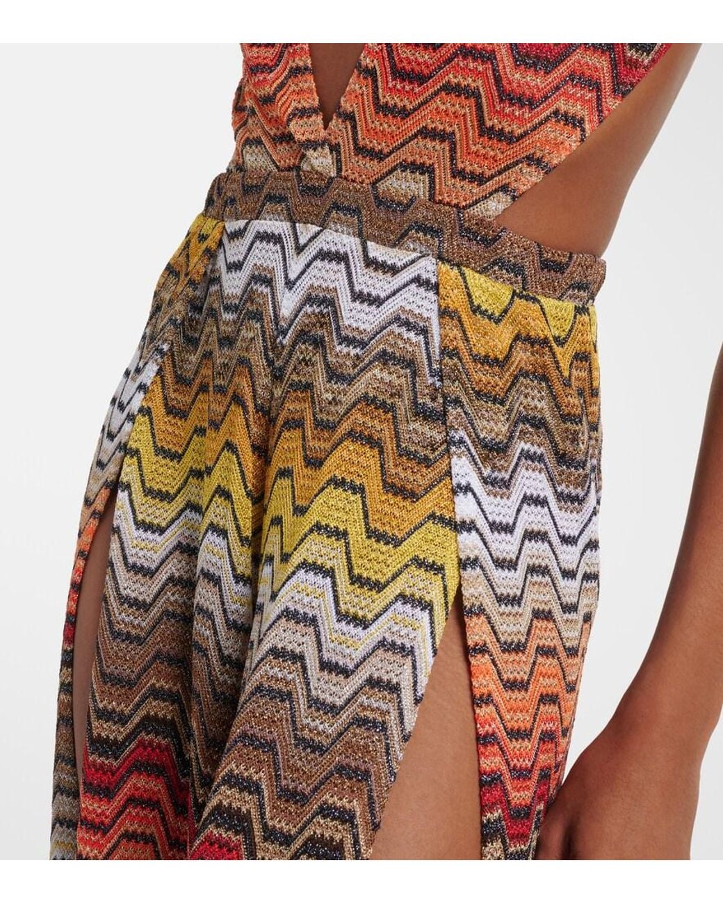 Missoni White Wave Lame Jumpsuit