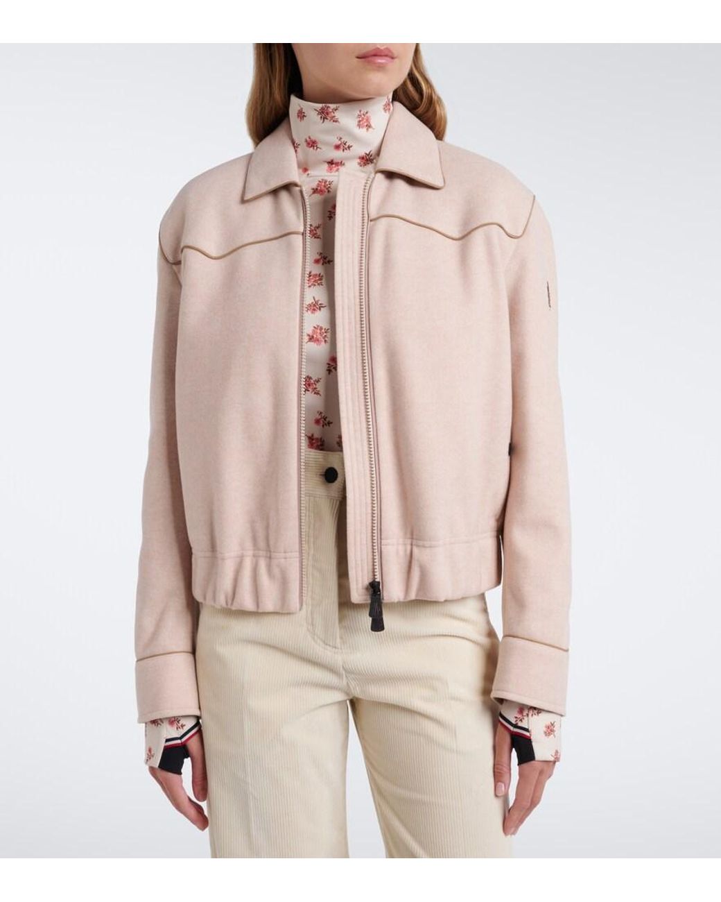 Moncler Pink Blouson Jacket