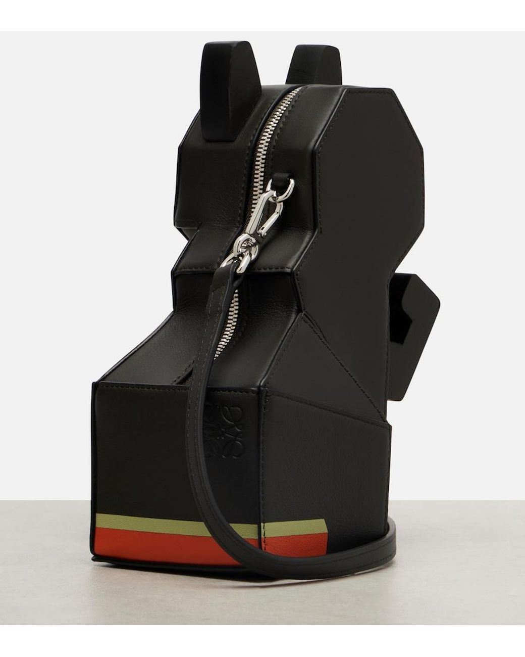 Loewe Black X Louis Wain Leather Clutch