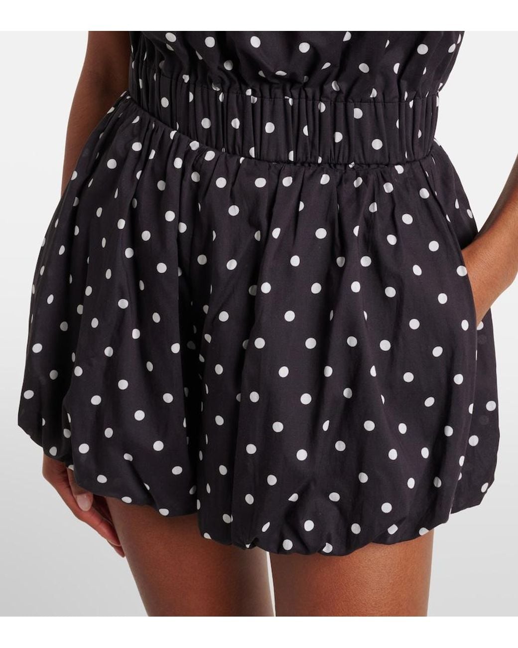 Posse Black Aurelia Polka-Dot Shorts