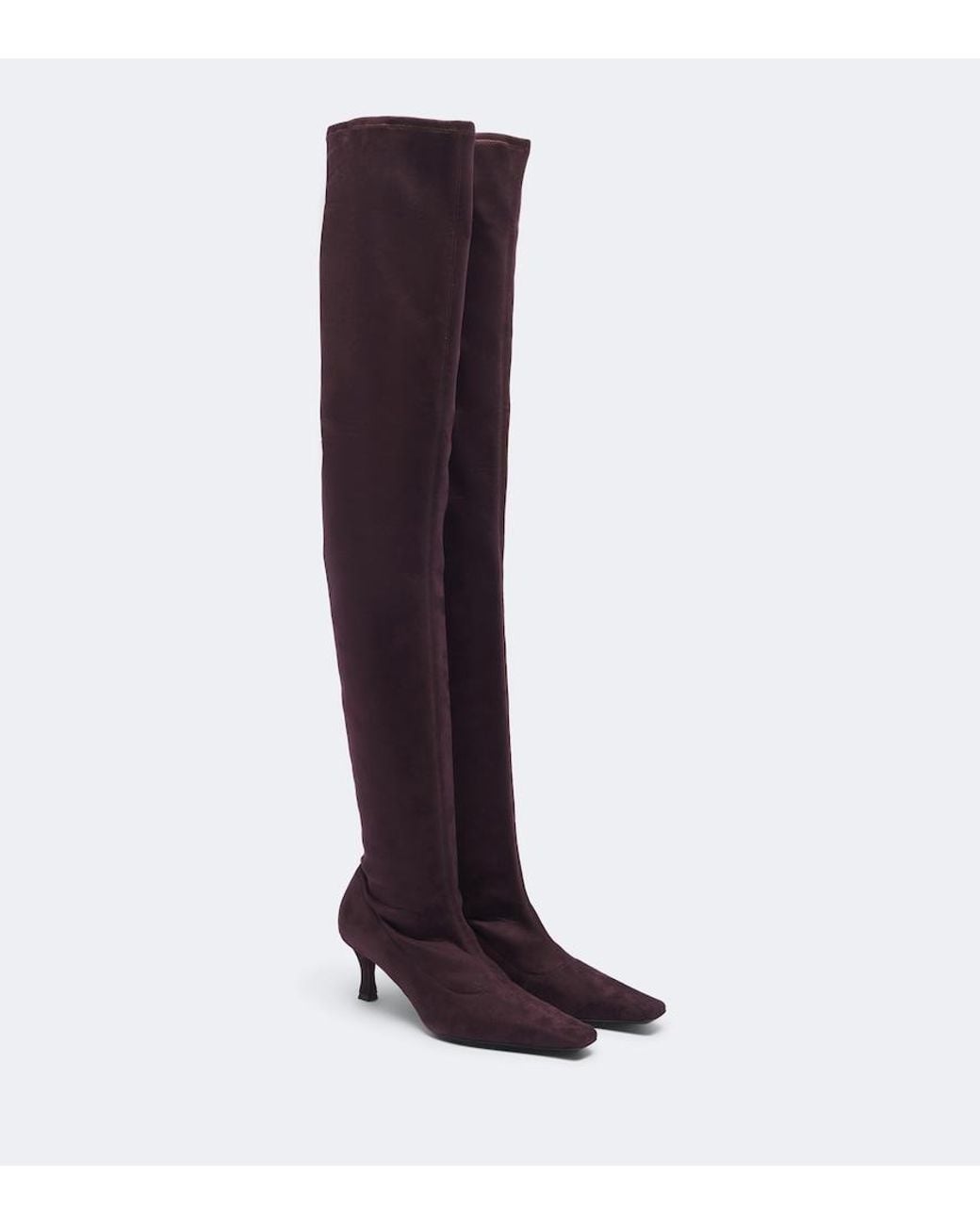 Proenza Schouler Purple Suede Over-The-Knee Boots