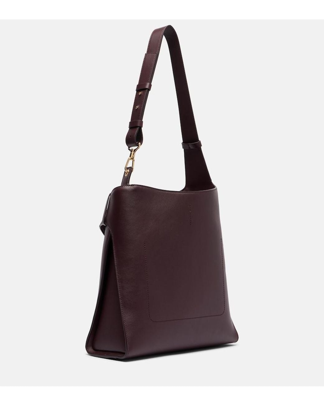 Givenchy Purple Belted Medium Leather Hobo Bag