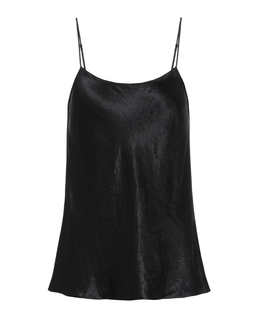 Vince Satin Camisole in Black - Lyst